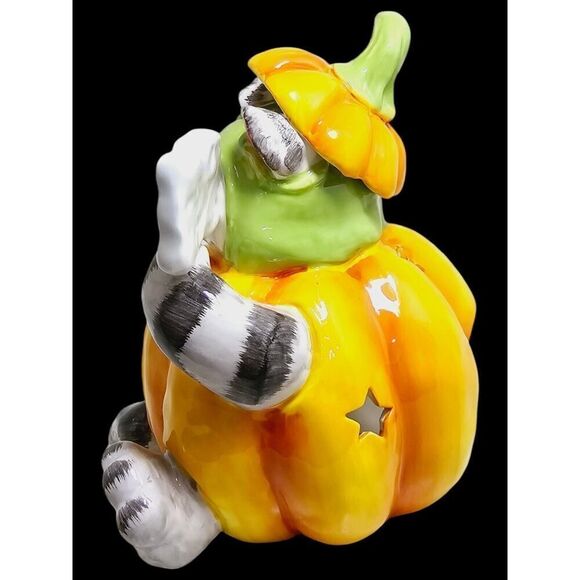 BLUE SKY Goldminc HALLOWEEN CAT KITTY POPS PUMPKIN TEALIGHT Luminary - Picture 6 of 12